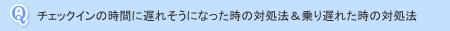 チェックインの時間に遅れそうになった時の対処法＆乗り遅れた時の対処法